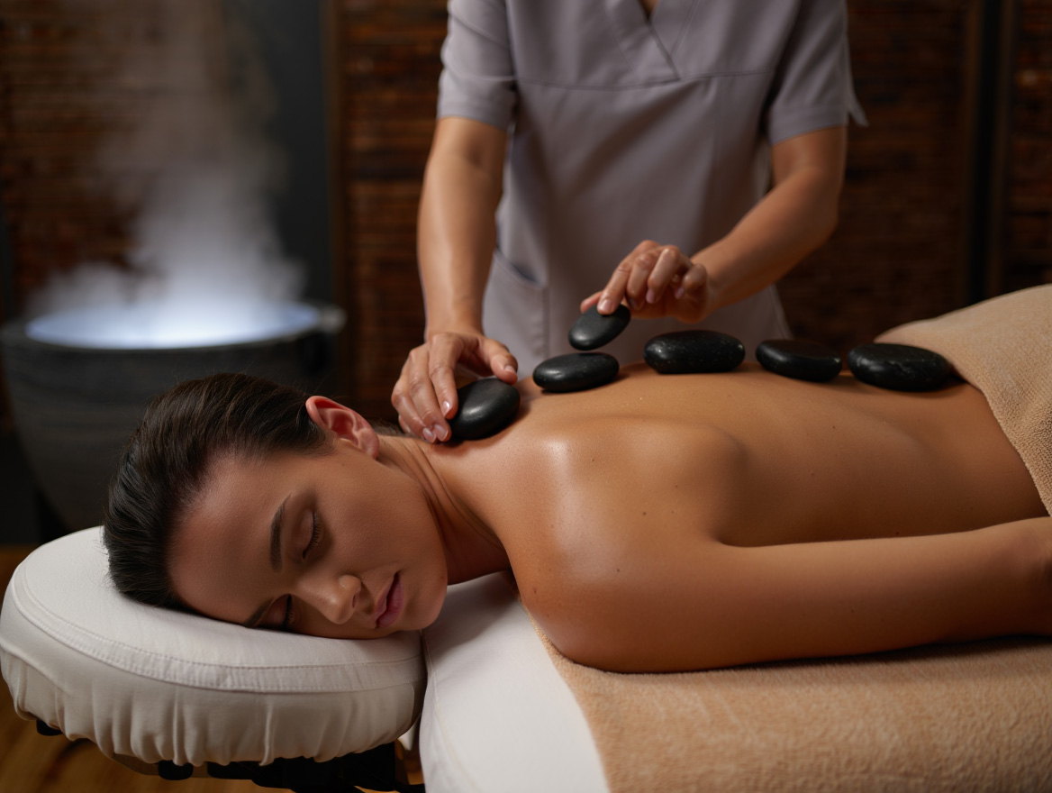 Hot stone massage